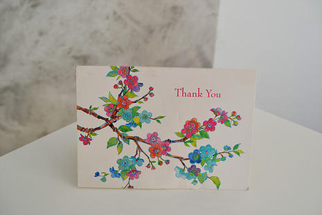 Rebecca & Barry thank you card